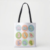 Prehistorische pals tote bag (Voorkant)