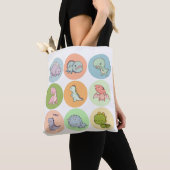 Prehistorische pals tote bag (Dichtbij)