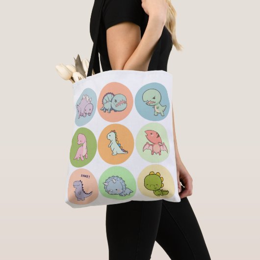 Prehistorische pals tote bag (Dichtbij)