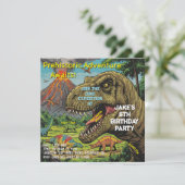 Prehistorische Partij van de Dinosaurus Kaart (Staand voorkant)