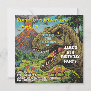 Prehistorische Partij van de Dinosaurus Kaart