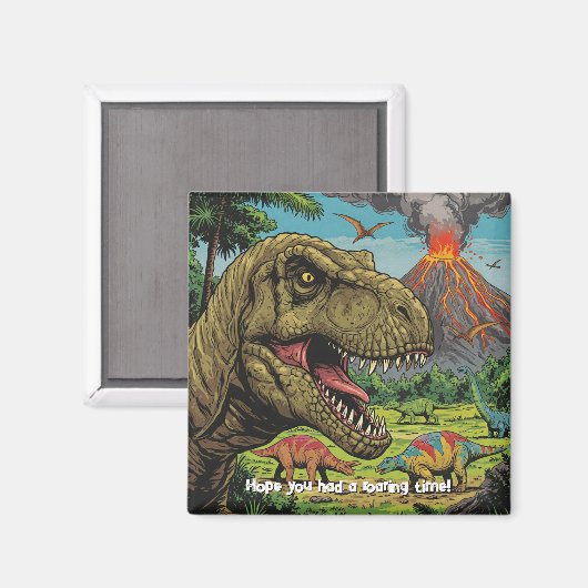 Prehistorische Partij van de Dinosaurus Magneet (Voorkant / Achterkant)