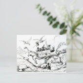 Prehistorische Peeps, 1894 Briefkaart (Staand voorkant)