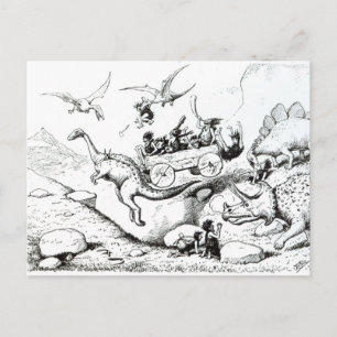 Prehistorische Peeps, 1894 Briefkaart