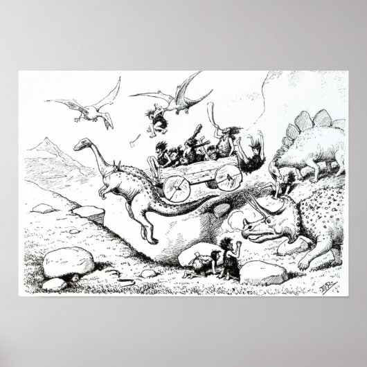 Prehistorische Peeps, 1894 Poster (Voorkant)