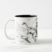 Prehistorische Peeps, 1894 Tweekleurige Koffiemok (Links)