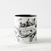 Prehistorische Peeps, 1894 Tweekleurige Koffiemok (Center)