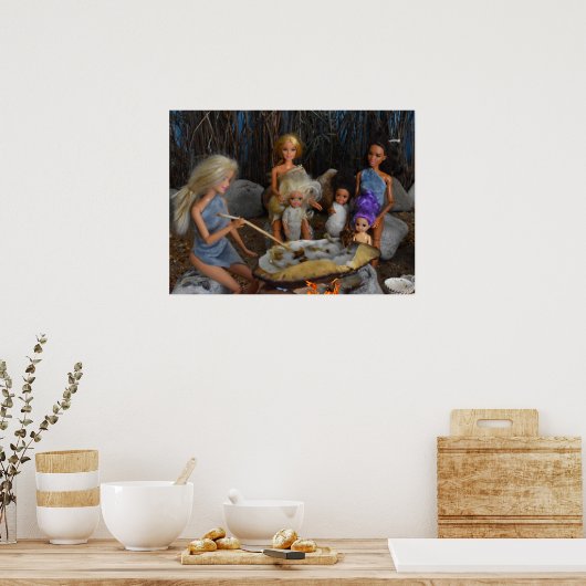 Prehistorische poppen. poster (Keuken)