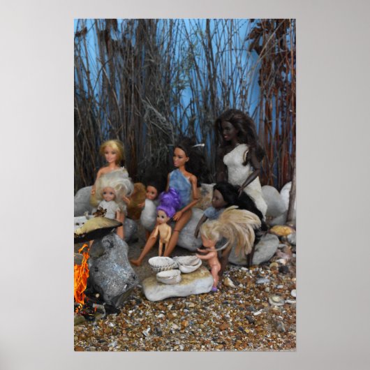 Prehistorische poppen. poster (Voorkant)