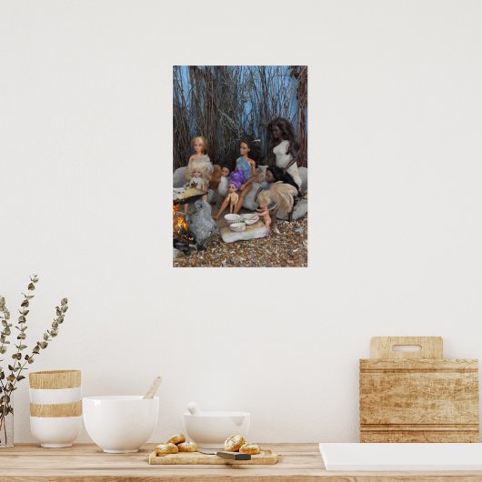 Prehistorische poppen. poster (Keuken)