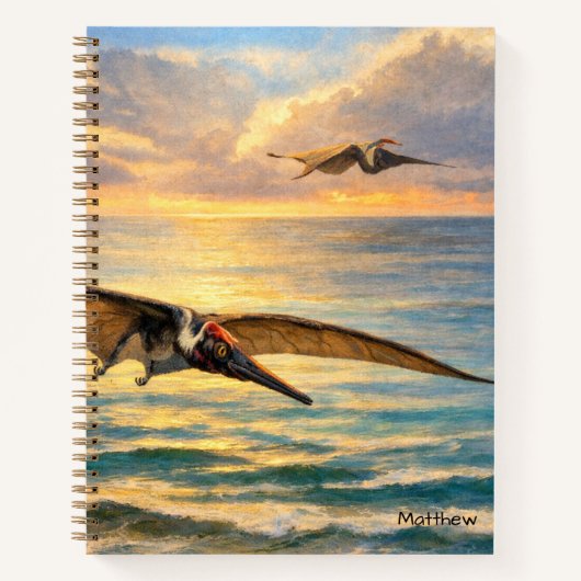 Prehistorische Pterodactylus Dinosauriërs Notitieboek (Voorkant)