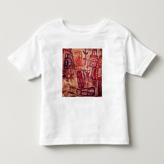Prehistorische rotsschilderij kinder shirts (Voorkant)