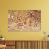 Prehistorische rotsschilderijen, Akakus, Sahara Canvas Afdruk (Insitu (Woonkamer))