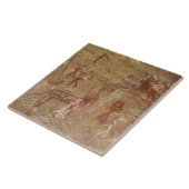 Prehistorische rotsschilderijen, Akakus, Sahara Tegeltje (Zijkant)