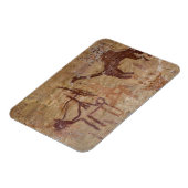 Prehistorische rotsschilderijen met kamelen en magneet (Linkerzijde)