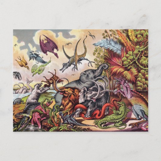 Prehistorische speelplaats briefkaart (Voorkant)