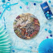 Prehistorische speelplaats papieren bordje (Feest)