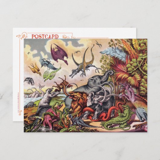 Prehistorische speeltuin Briefkaart (Voorkant / Achterkant)