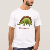 Prehistorische Stegosaurus Dinosaur Adult T-Shirt (Voorkant)