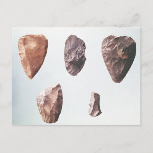 Prehistorische stenen gereedschappen, van Grotte d Briefkaart