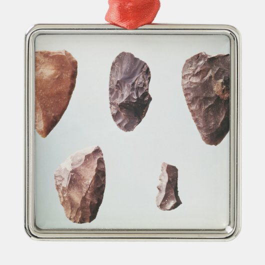 Prehistorische stenen gereedschappen, van Grotte d Metalen Ornament (Voorkant)