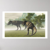 PREHISTORISCHE T-REX-AFDRUKKING POSTER (Voorkant)