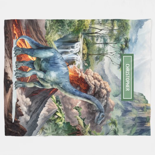 Prehistorische T-Rex Dinosaurus Deken Jongens Verj (Voorkant (Horizontaal))