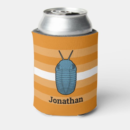 Prehistorische Trilobite Blikjeskoeler (Blikje Achterkant)