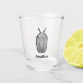 Prehistorische Trilobite Shot Glas (Voorkant)