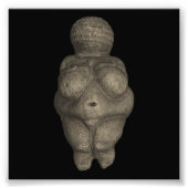 Prehistorische Venus Figurus Foto Afdruk (Voorkant)