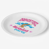 Prehistorische verjaardagsfeest Pterodactyl Dino Papieren Bordje (Gekanteld)