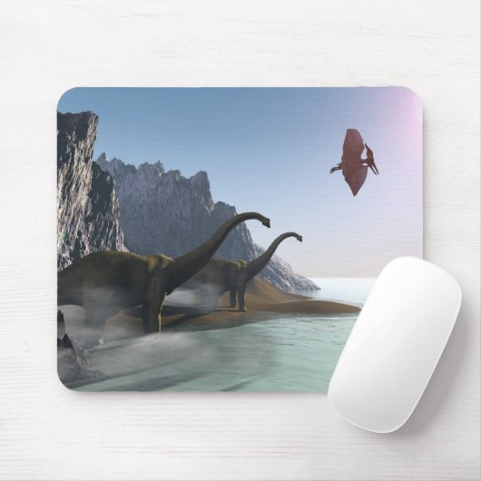 PREHISTORISCHE WERELDMOUSEPAD MUISMAT (Met muis)