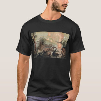 Prehistorische World Antiek Print T-shirt