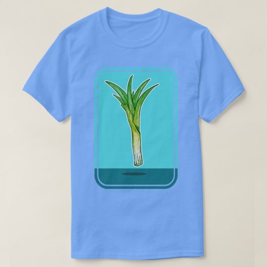 Prei groente plant t-shirt (Design voorkant)