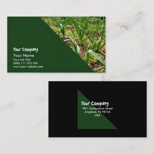 Prei in groentetuin visitekaartje (Voorkant / Achterkant)