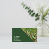 Prei in groentetuin visitekaartje (Staand voorkant)