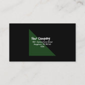 Prei in groentetuin visitekaartje (Achterkant)