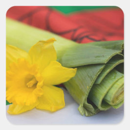 Prei-Welsh aangepast Vierkante Sticker