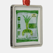 Prei zaden groente telen metalen ornament (Rechts)