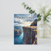 Preikestolen Noorwegen Briefkaart (Staand voorkant)