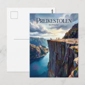 Preikestolen Noorwegen Briefkaart (Voorkant / Achterkant)