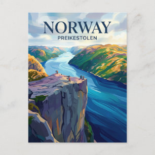 Preikestolen Noorwegen Briefkaart