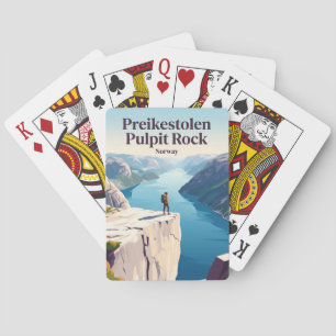 Preikestolen Preekstoel Noorwegen Pokerkaarten