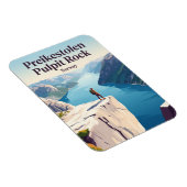 Preikestolen Pulpit Rock Noorwegen Magneet (Rechterzijde)