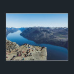 Preikestolen (Pulpit Rock) Norway Postcard Briefkaart<br><div class="desc">Preikestolen (Pulpit Rock) Norway Postcard</div>