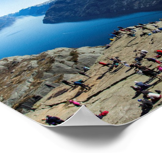 Preikestolen (Pulpit Rock) Poster (Hoek)
