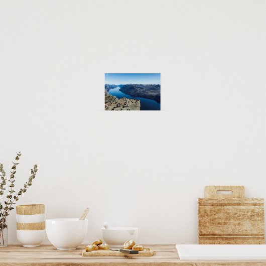 Preikestolen (Pulpit Rock) Poster (Keuken)