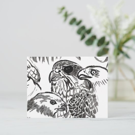 Preivogels Briefkaart (Staand voorkant)