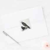 Preivogels Vierkante Sticker (Envelop)