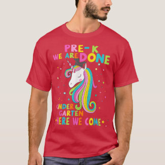 PreK Afstuderen Magical Unicorn KINDERGARTEN T-shirt